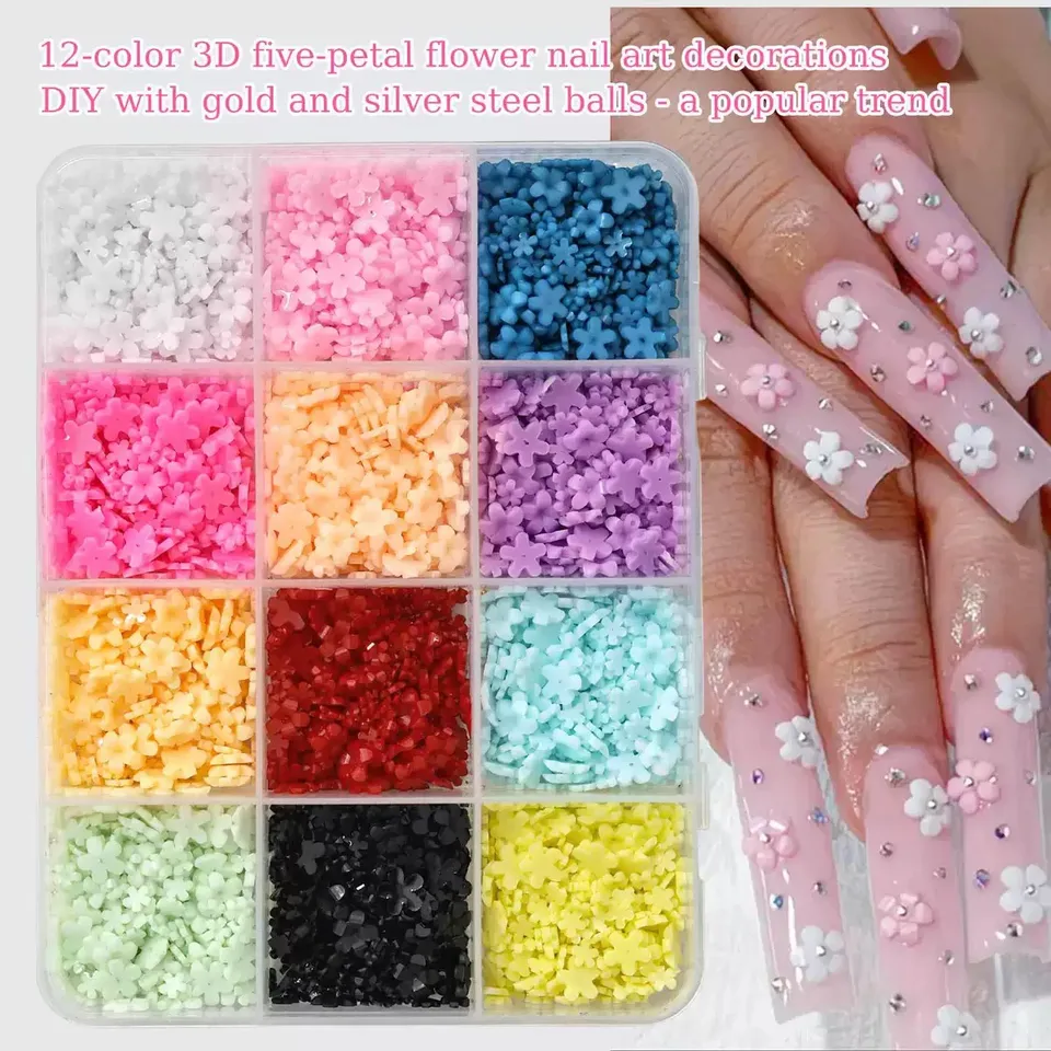 CHARMS: 12 Grids 3D Flowers